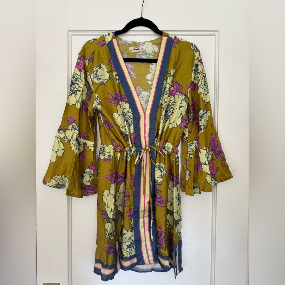 Maaji Yellow and Pink Floral cover up